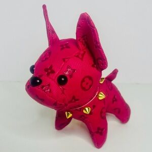 Pink French Bulldog Bag Charm